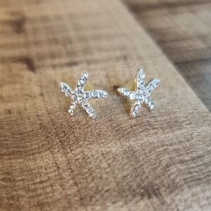 Starfish Crystal Stud Earrings